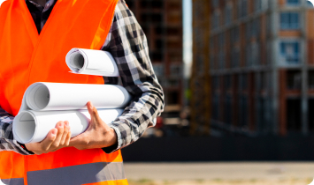 Baltimore IT Support Services 30 Construction worker with building materials from Klik Solutions